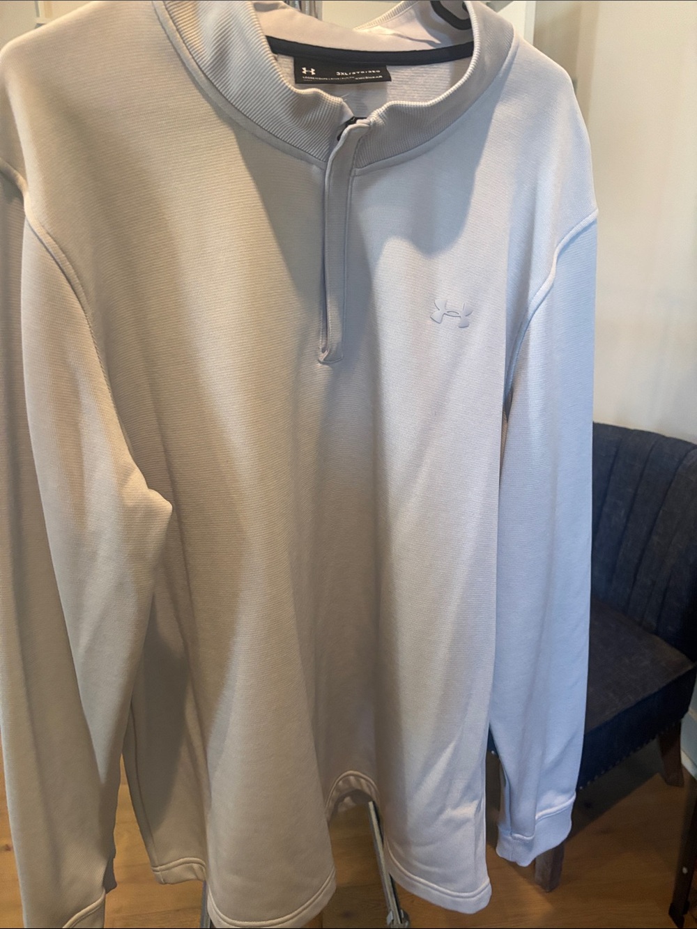Under Armour Men’s Light Gray Half-Zip Performance Pullover